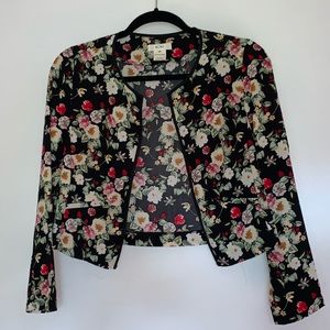 Floral blazer/sweater
